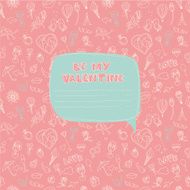 Valentine&#039;s Day pattern with place for your text