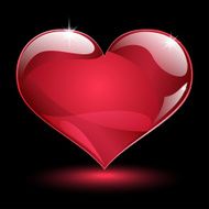 Big shiny red heart