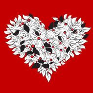 Heart with leaves N3
