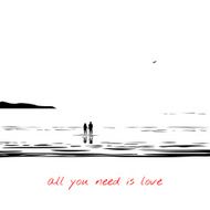 Couple on sea All you need is love