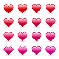 Glossy Heart Set
