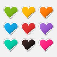 Hearts sticker