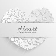abstract ornament heart decorative card or invitation happy valentine&#039;s day