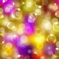 Festive background with bubbles bokeh N4
