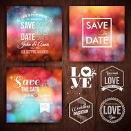 Save the date for personal holiday cards Wedding invitation set N2