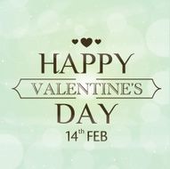 Happy Valentine&#039;s Day celebration greeting card design N3