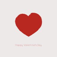 Valentines day card with heart N7