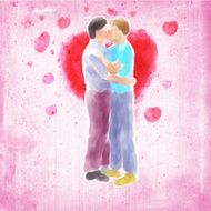 couple kissing N10
