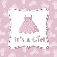 Baby girl invitation for baby shower N10
