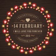 Happy Valentine&#039;s Day Glowing Decoration Light Bulbs N5