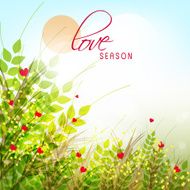 Greeting card design for Love Season
