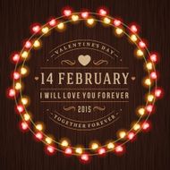 Happy Valentine&#039;s Day Glowing Decoration Light Bulbs N7