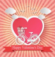 Valentines day Abstract paper hearts N6