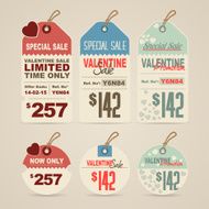 Valentine&#039;s day label set