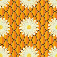 Seamless daisies pattern