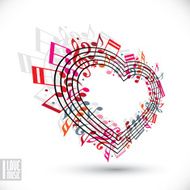 love and music concept