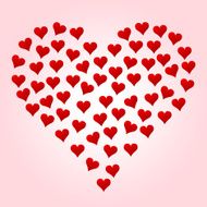 Vector hearts background