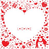 Love Icons Border Frame N2