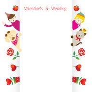 Love Concept Background and Border