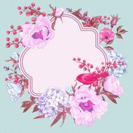 Gentle Spring Floral Bouquet with Birds N2
