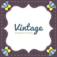 Vintage Flowers Border