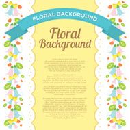 Floral background Vector illustration N9