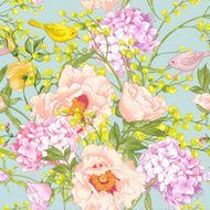 Gentle Spring Floral Seamless Background N2