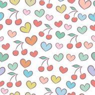 Seamless pattern with hearts N87