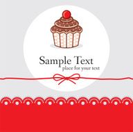 Cute cupcake gift card