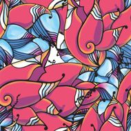 Fantastic floral pattern