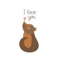 Valentine card with dog