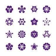 Simple Flower Icon Set