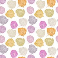 Vector seamless pattern with roses N9