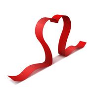 ribbon red heart