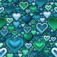 Valentine&#039;s Day Hearts Seamless Pattern N2