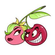 Flirty Cherry Couple