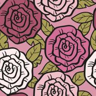 Seamless pattern (roses)