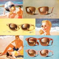 sunglasses beach pattern