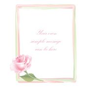 Flower rose frame Floral spring decor