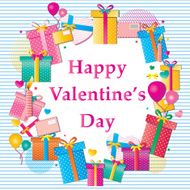 Valentines day gifts background