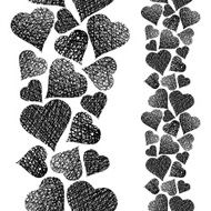 Hearts seamless pattern vertical composition N2