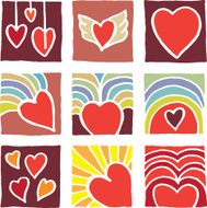 Heart Icons and Patterns