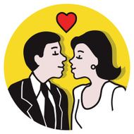 couple kissing N12