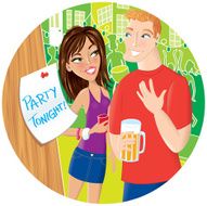 Flirting at a Block Party