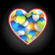 Valentine&#039;s day postcard design N2