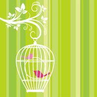 Birdcage Art for Valentine&#039;s Day