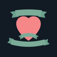 Heart and banner N2