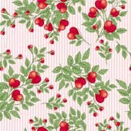 Heart Flowers Seamless Pattern Background