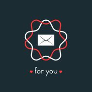 letter for you with red and white sign