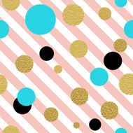 Classic dotted seamless gold glitter pattern N3